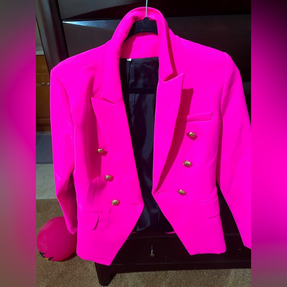 Hot pink blazer